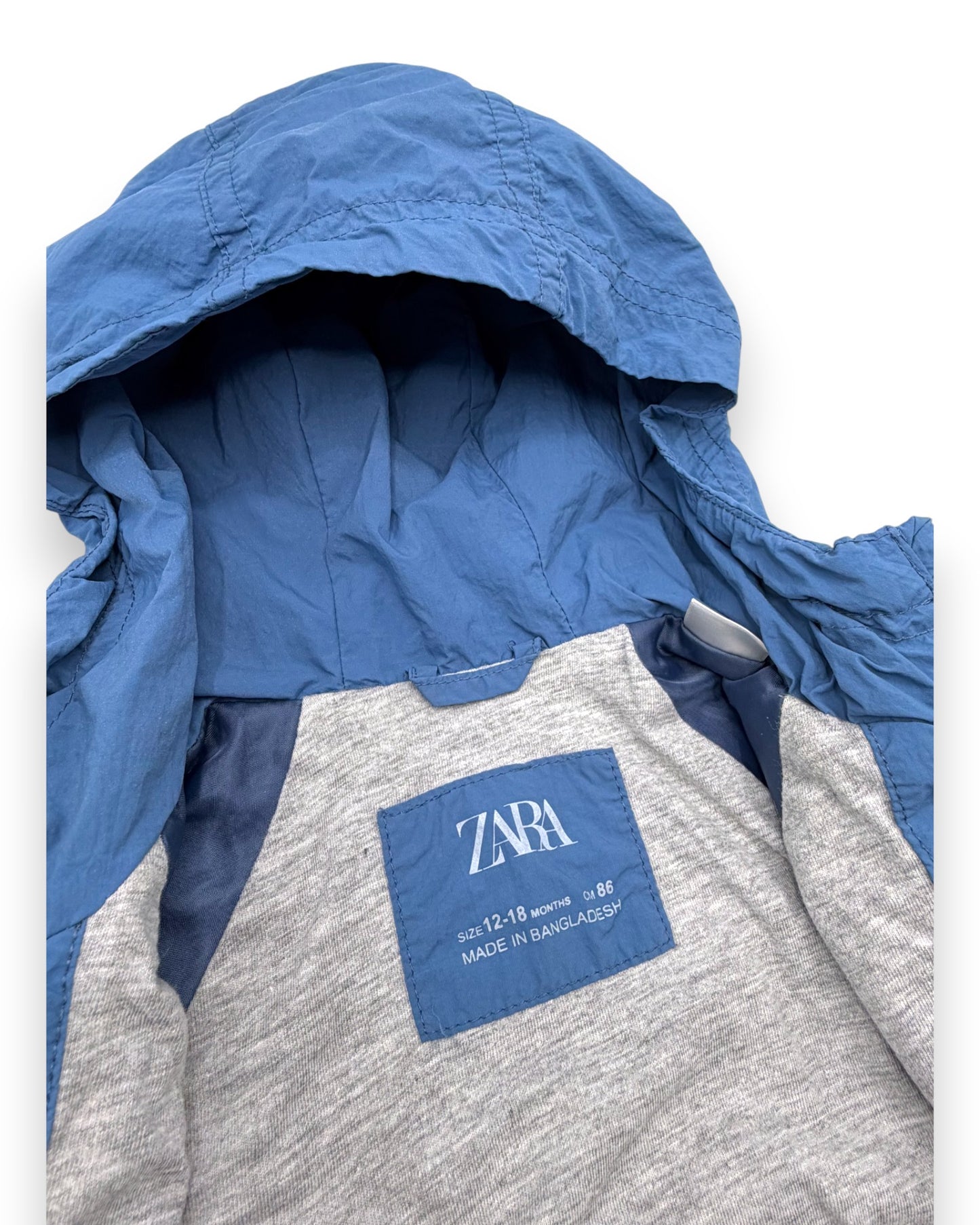 Casaco Corta Vento Azul 12-18 Meses