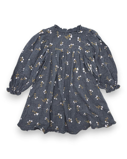 Vestido Cinzento 4-5 Anos