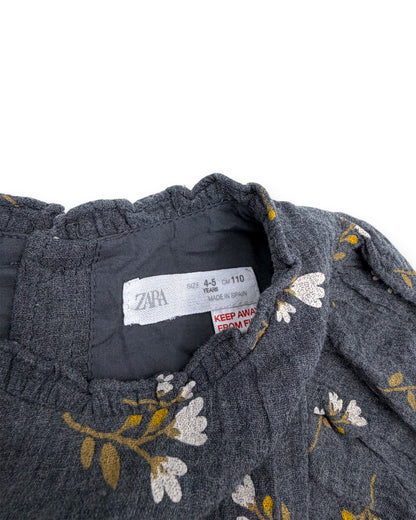 Vestido Cinzento 4-5 Anos