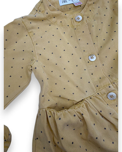 Vestido Amarelo Bolinhas 4-5 Anos