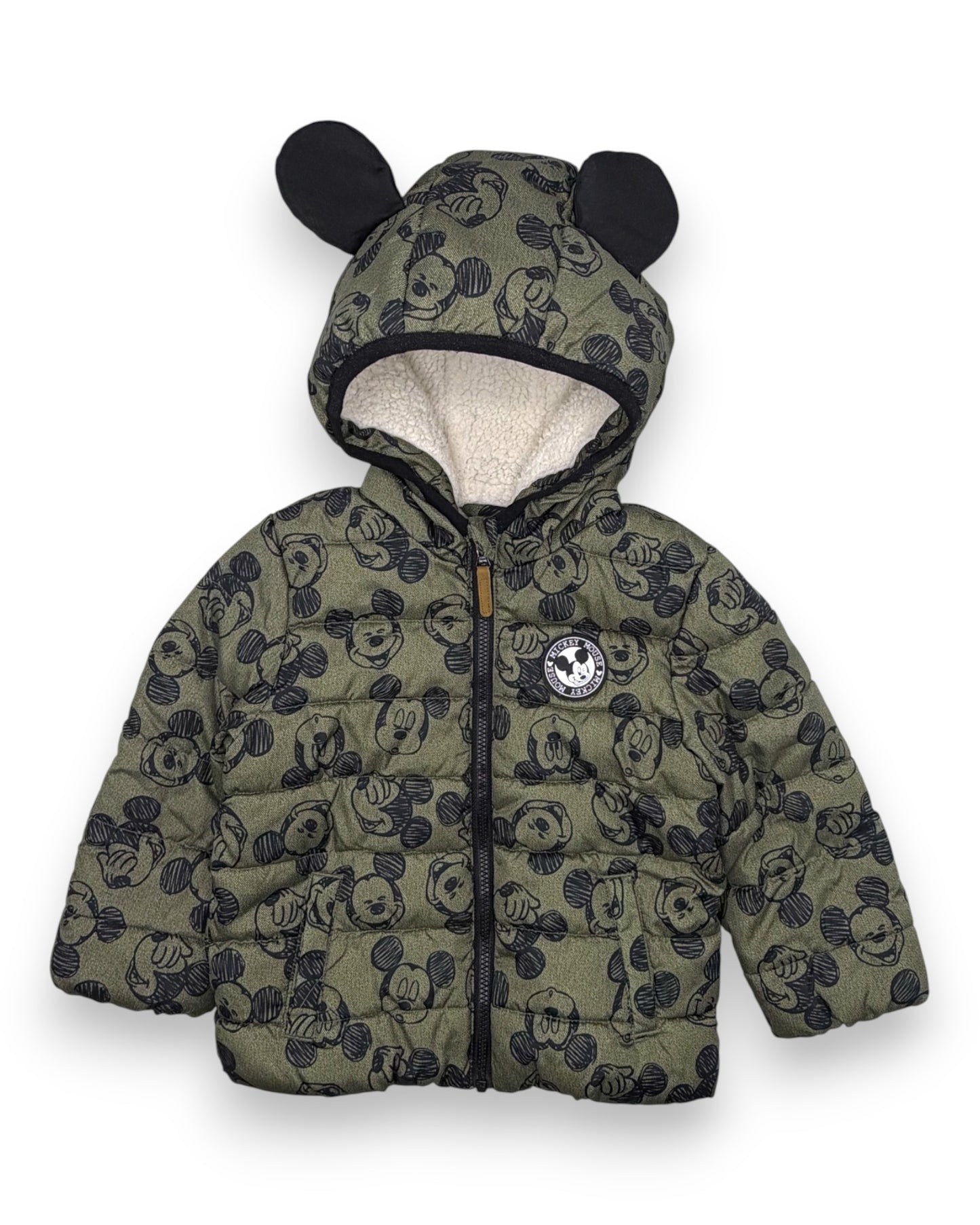 Blusão Almofadado Mickey 12-18 Meses