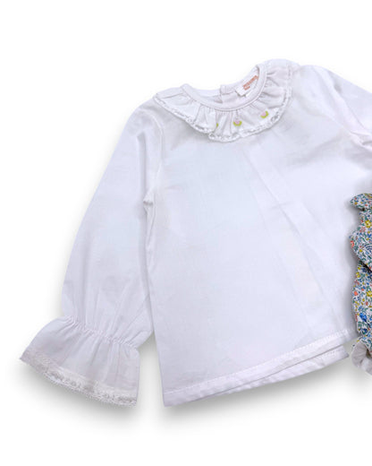 Conjunto Blusa e Tapa Fraldas 3-6 Meses