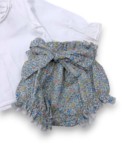 Conjunto Blusa e Tapa Fraldas 3-6 Meses