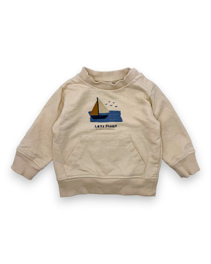 Beige Boat Sweater 6-9 Months