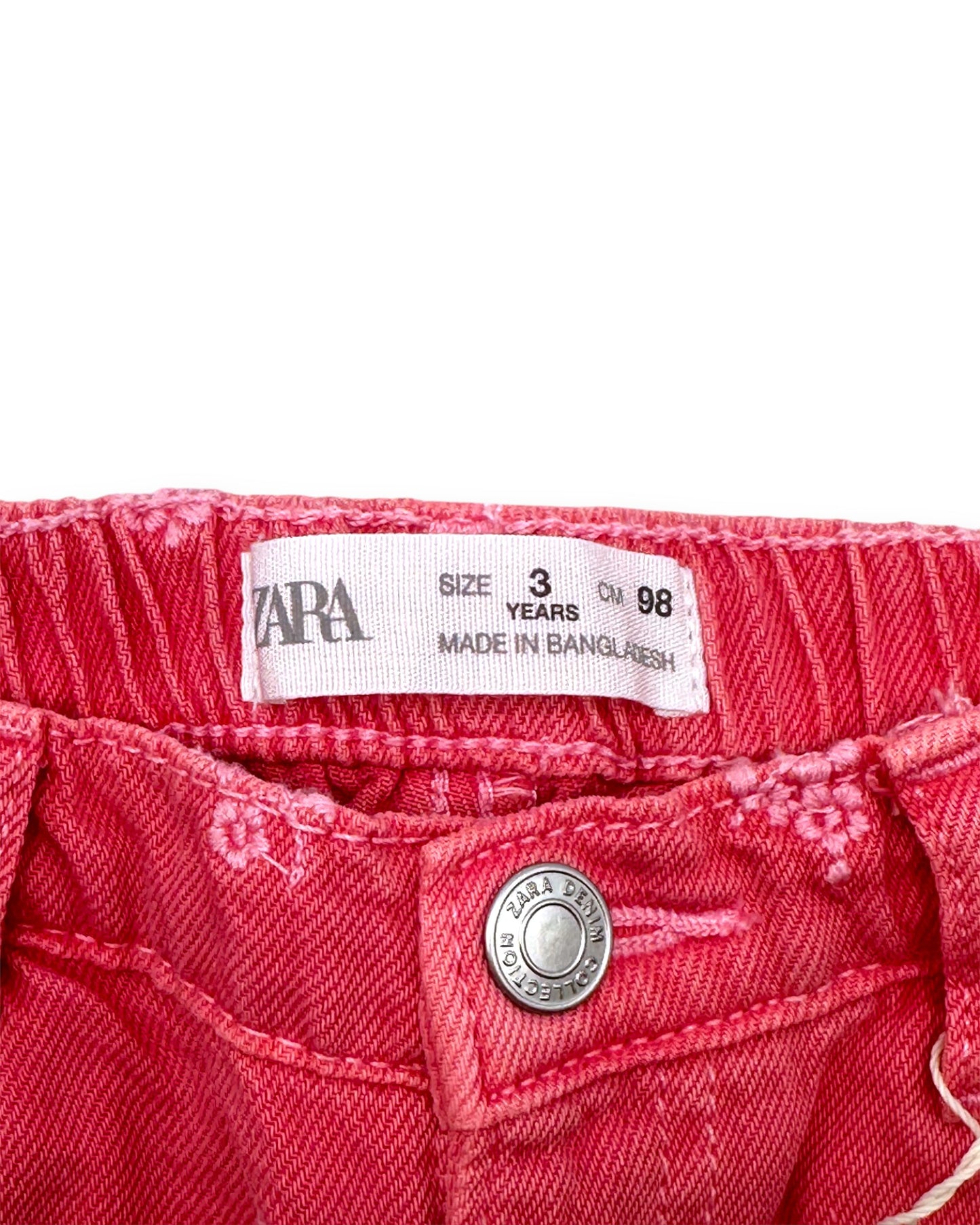 Calções Ganga Rosa 3 Anos