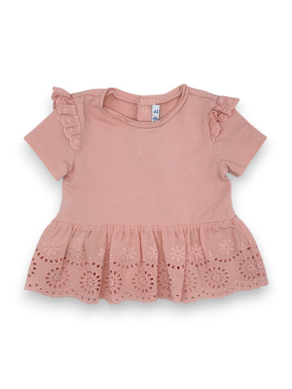 Pink Ruffled T-Shirt 9 Months