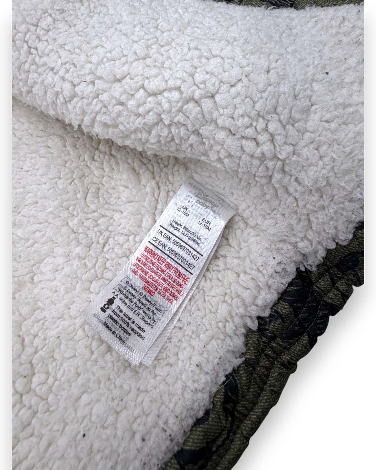 Blusão Almofadado Mickey 12-18 Meses