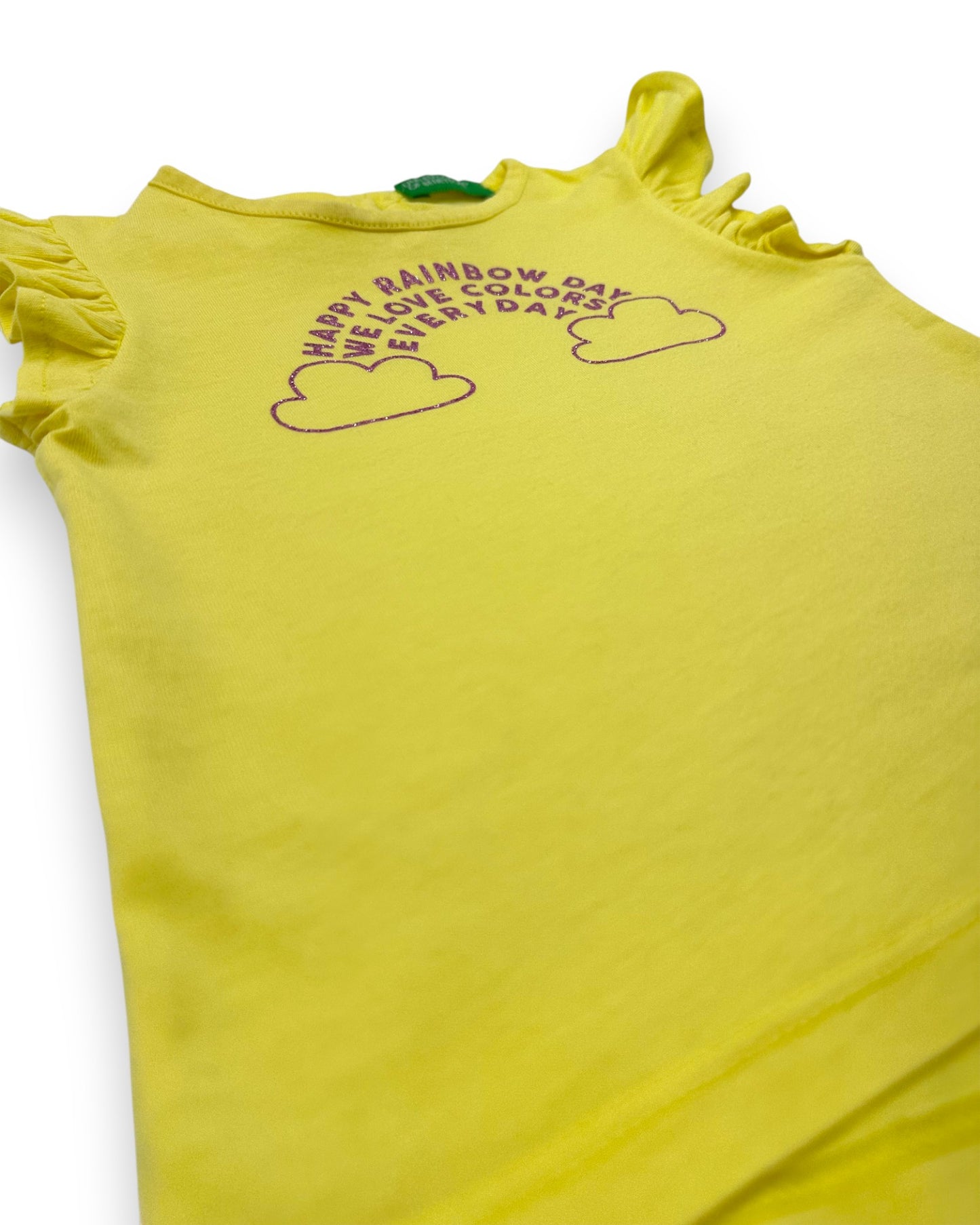 T-Shirt Amarela 6-9 Meses