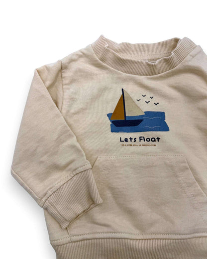Jersey Beige Barco ZIPPY - 6-9 Meses
