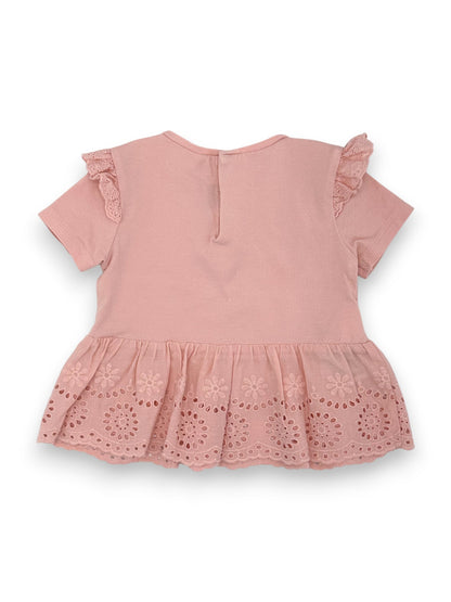 Pink Ruffled T-Shirt 9 Months