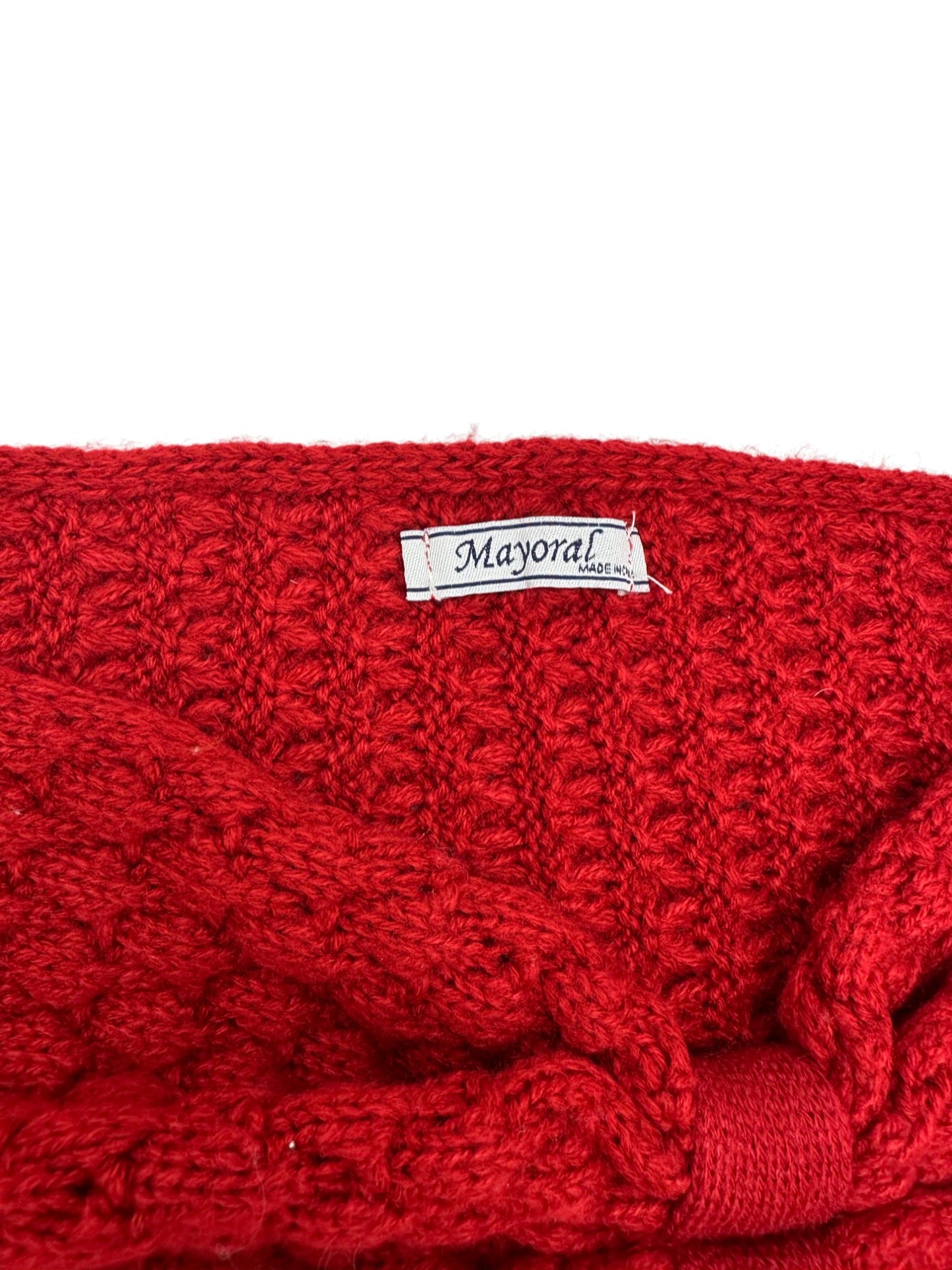 Conjunto Cachecol e Gorro Malha 4-5 Anos