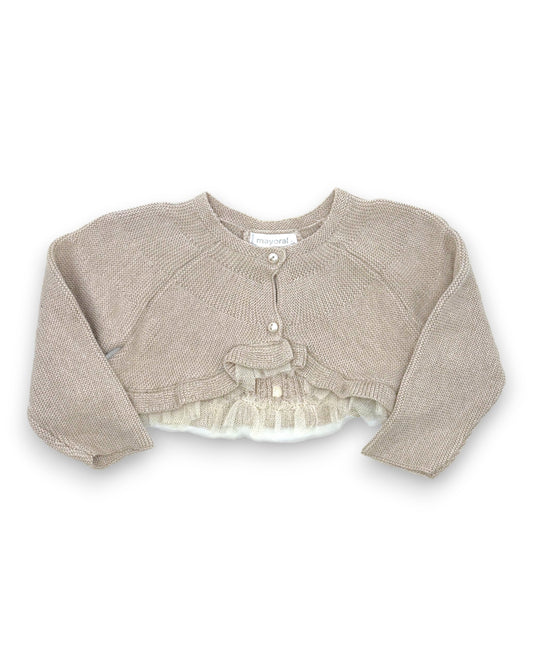 Bolero Bege 2-4 Meses