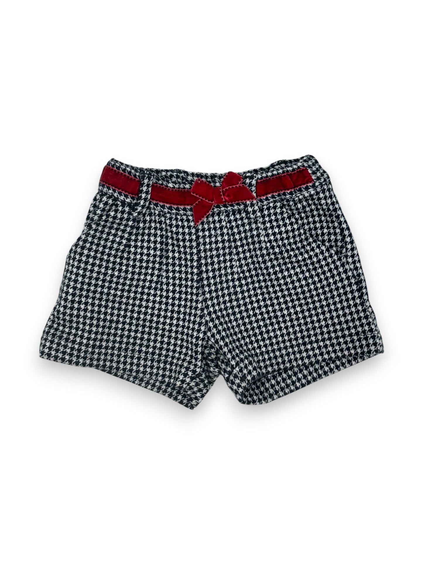Plaid Flannel Shorts 12 Months