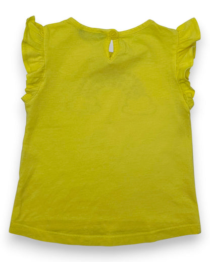 T-Shirt Amarela 6-9 Meses