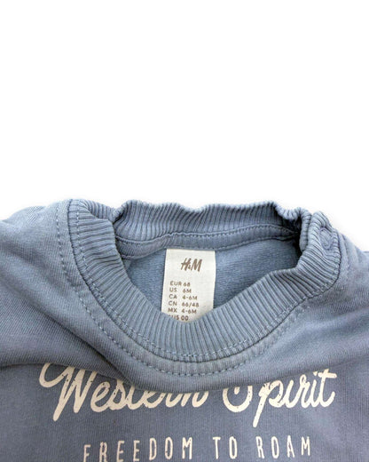Sweater Azul H&M - 4-6 Meses