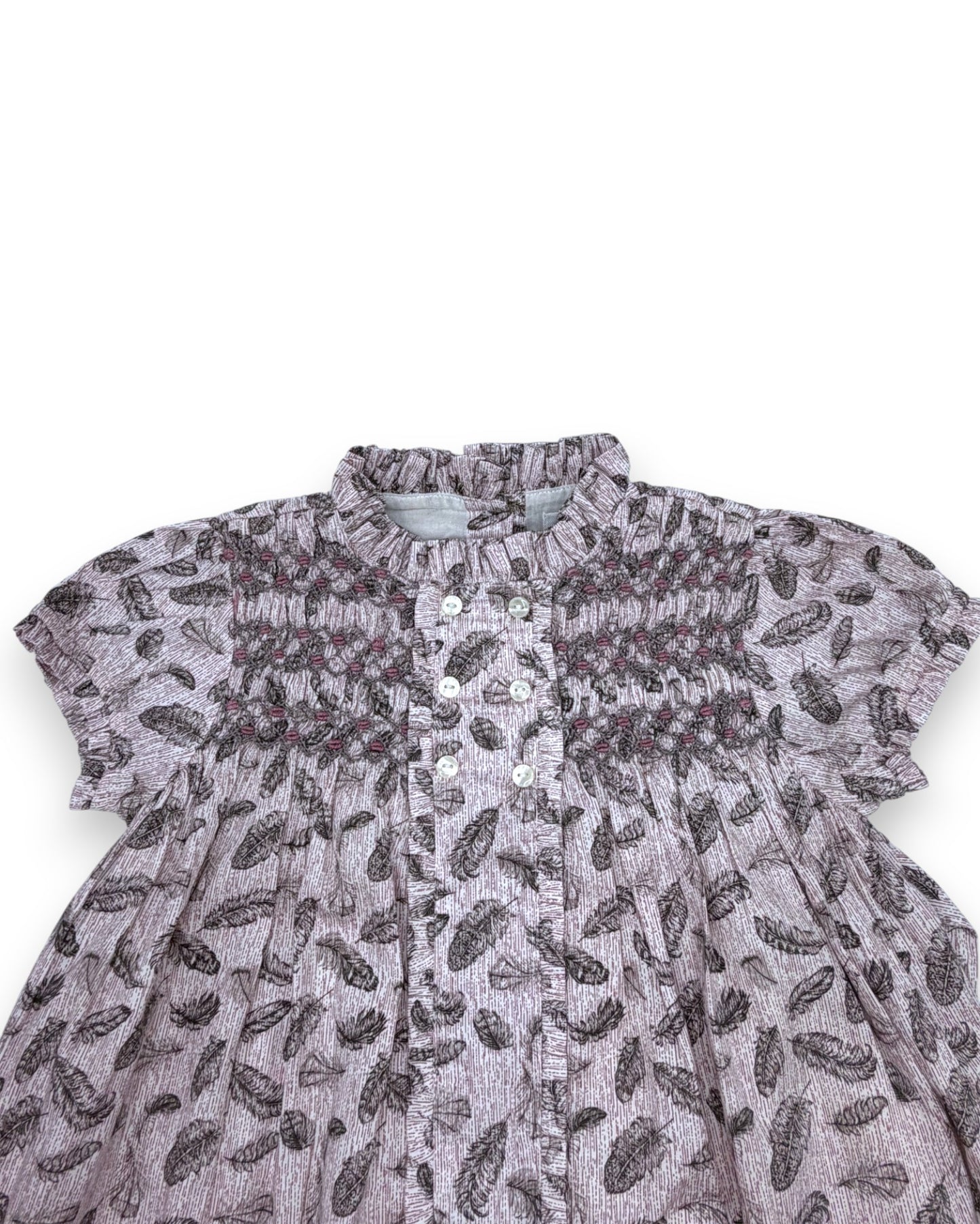 Vestido Floral Rosa 6 Anos