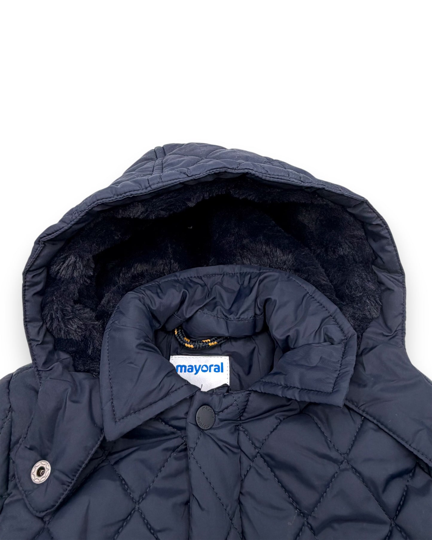 Parka Azul Capuz Amovivel 18 Meses