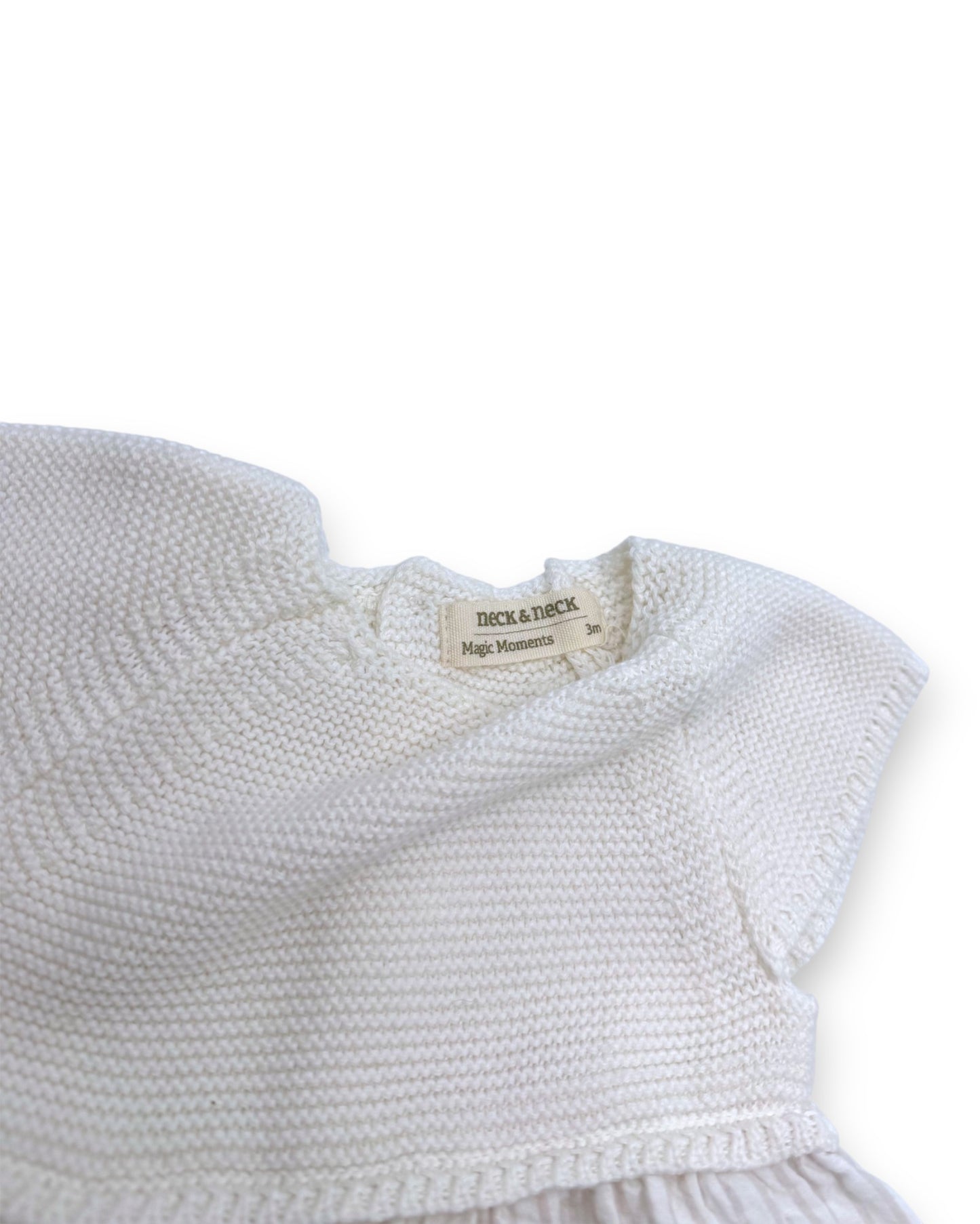 Conjunto Vestido e Tapa Fralda 3 Meses