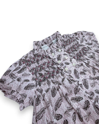 Vestido Floral Rosa 6 Anos