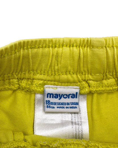 Calções Amarelos 18 Meses