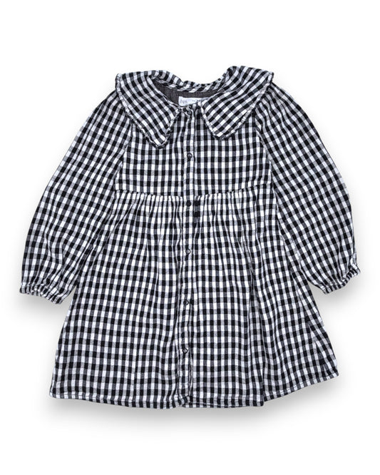 Vestido Xadrez Gola 4-5 Anos