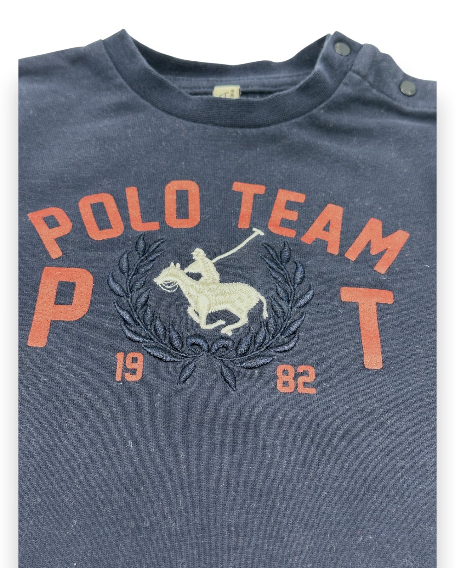 T-Shirt Polo Azul 18 Meses