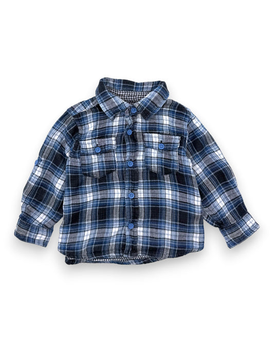 Flannel Plaid Shirt, 3 Months