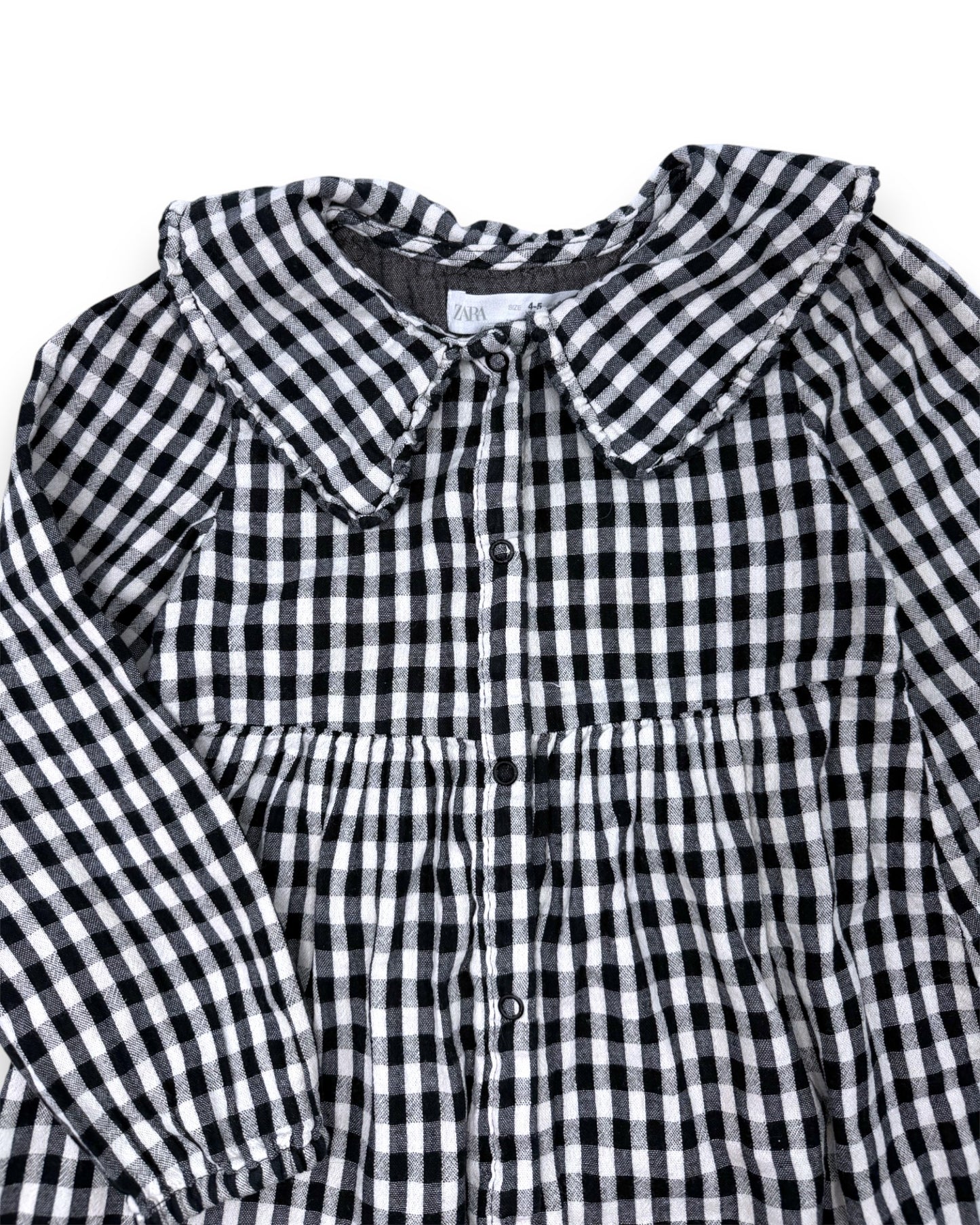 Vestido Xadrez Gola 4-5 Anos