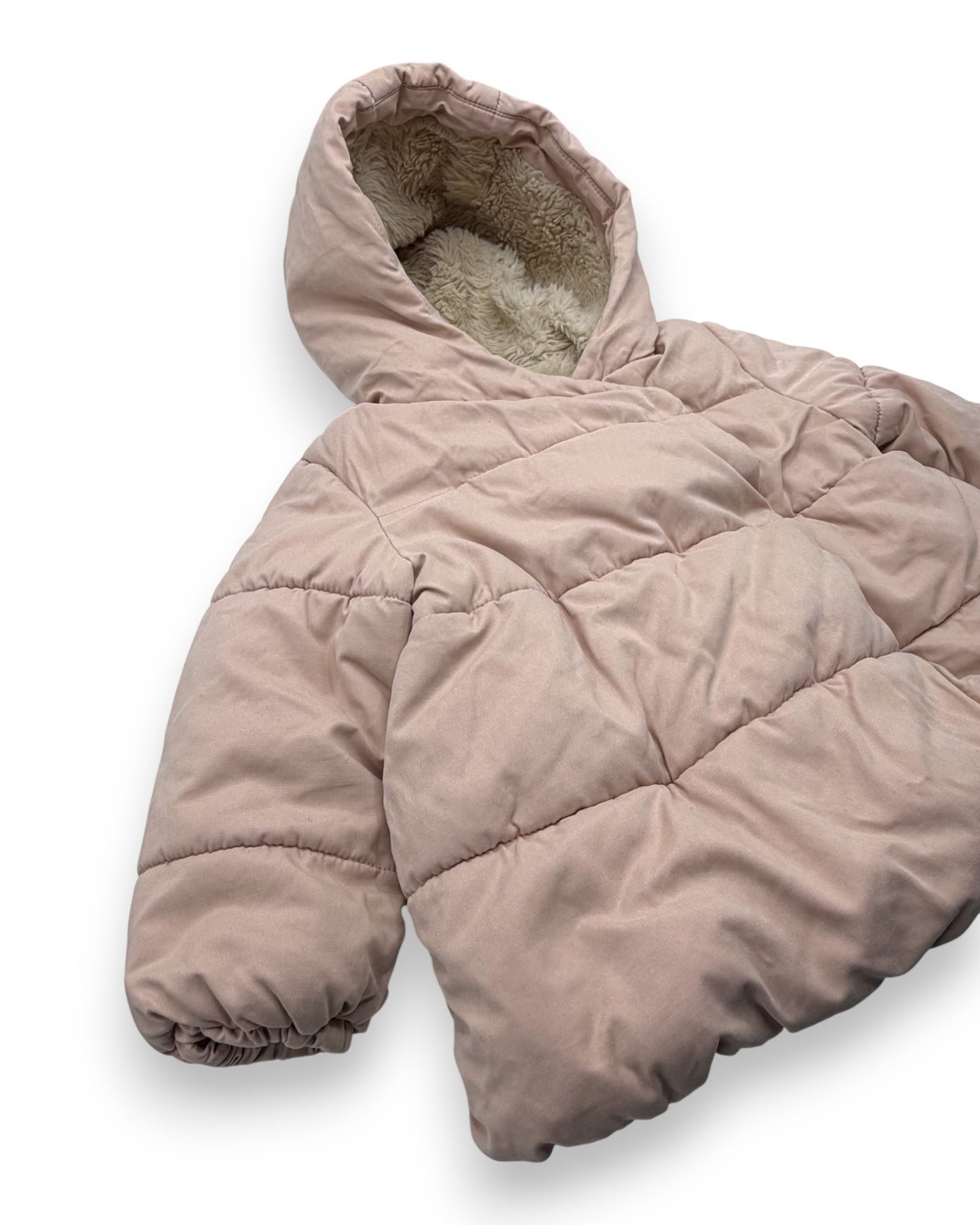 Blusão Almofadado Rosa 18-24 Meses