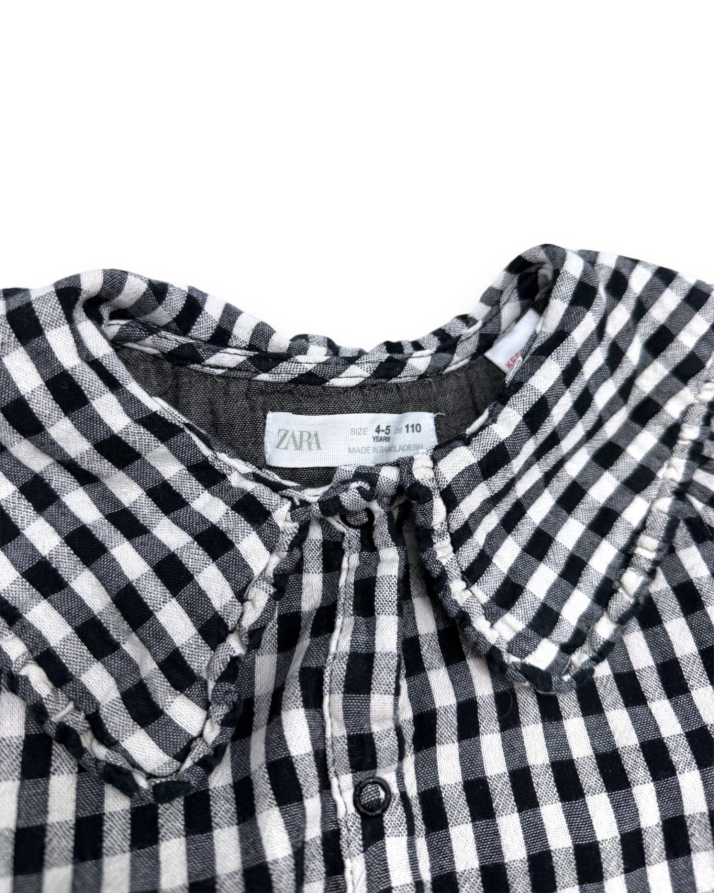 Vestido Xadrez Gola 4-5 Anos