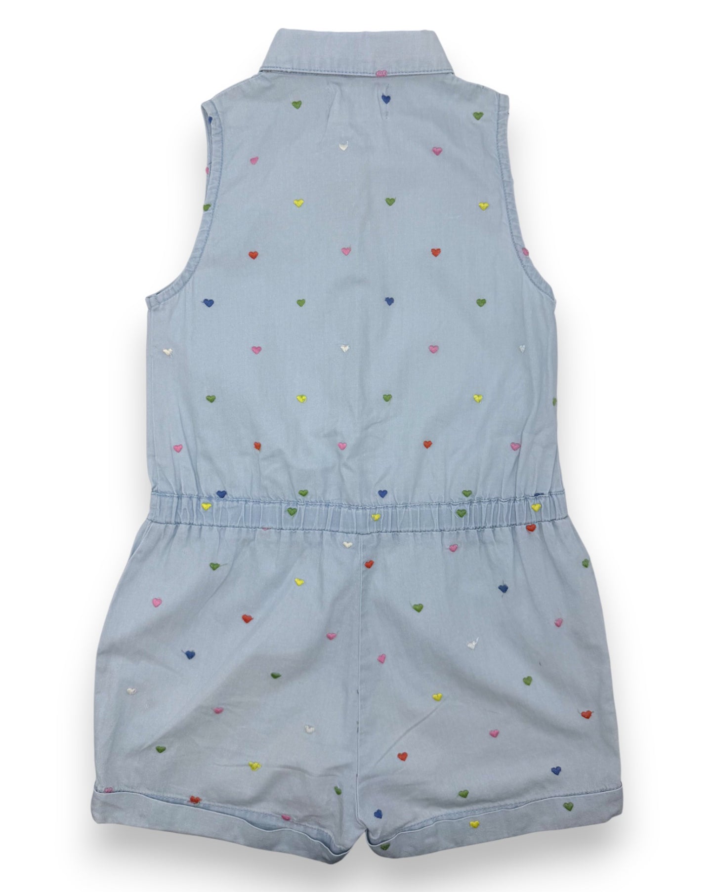 Macacão Curto Azul 7-8 Anos