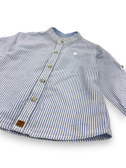 Camisa Riscas Azul SFERA - 12-18 Meses