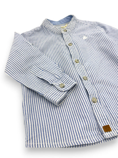 Camisa Riscas Azul SFERA - 12-18 Meses