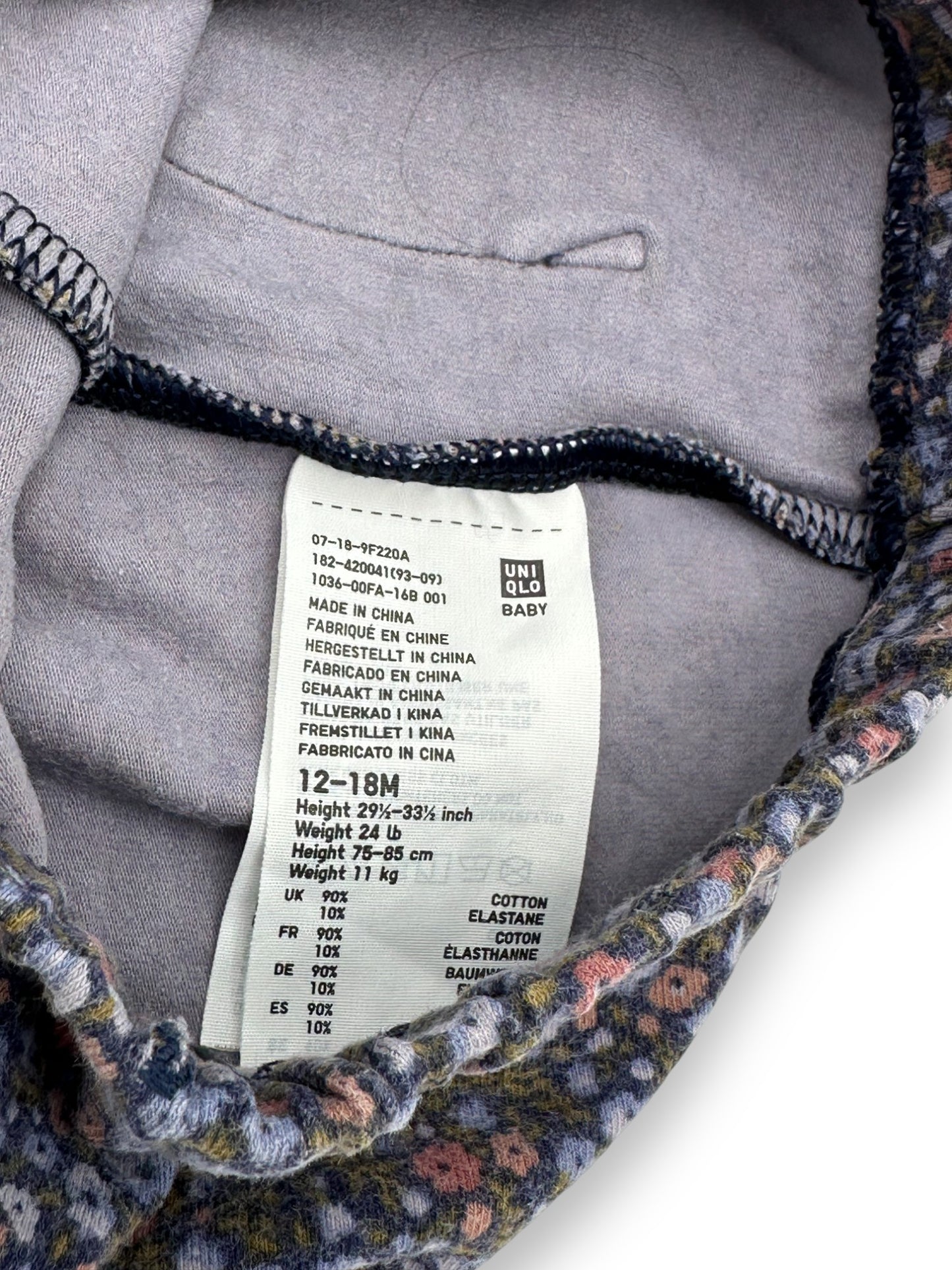 Floral Leggings 12-18 Months