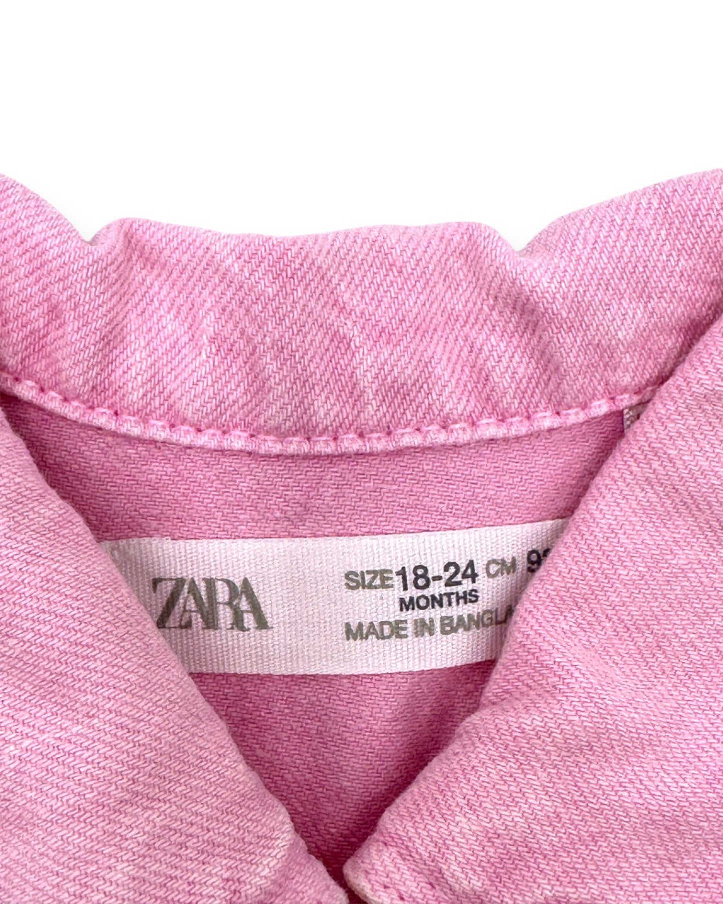 Vestido Ganga Rosa 18-24 Meses