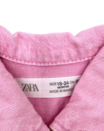 Vestido Ganga Rosa 18-24 Meses