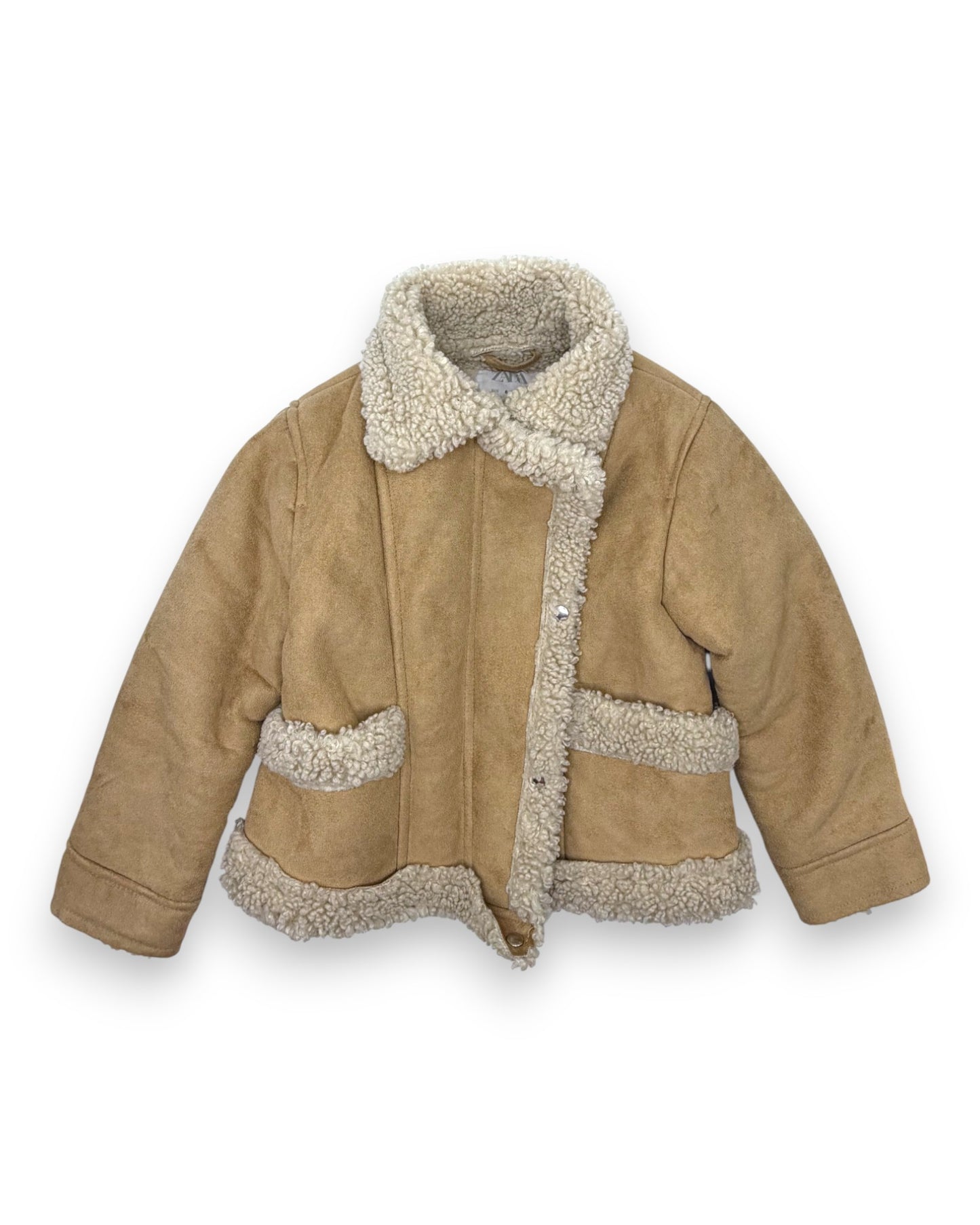 Brown Fur Jacket, Size 6 Years