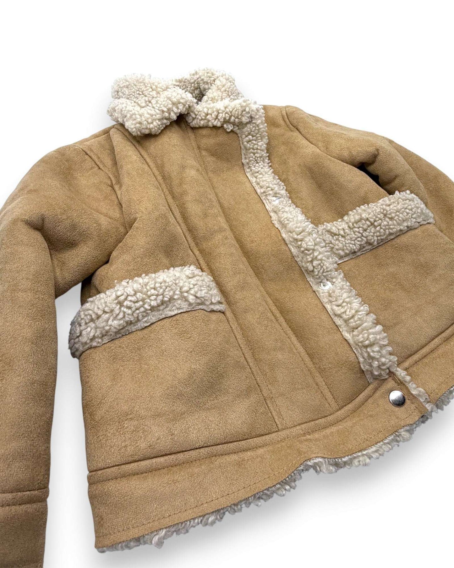 Abrigo de Pelo Marrón ZARA - 6 Años