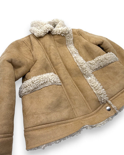 Brown Fur Jacket, Size 6 Years