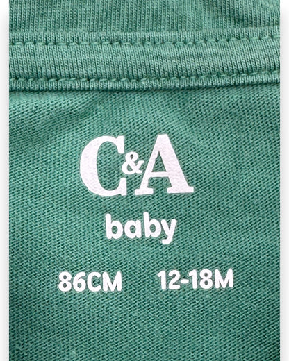 T-Shirt Verde 12-18 Meses