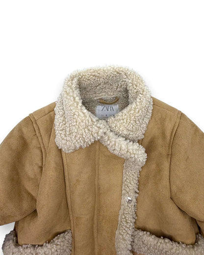 Abrigo de Pelo Marrón ZARA - 6 Años