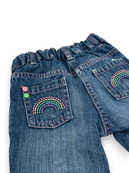 Pantalones vaqueros Arcoíris 9-12 meses