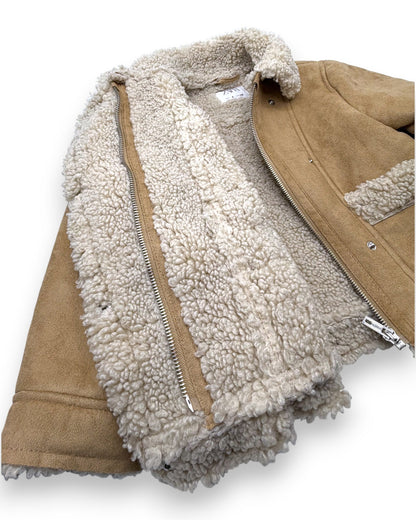 Brown Fur Jacket, Size 6 Years