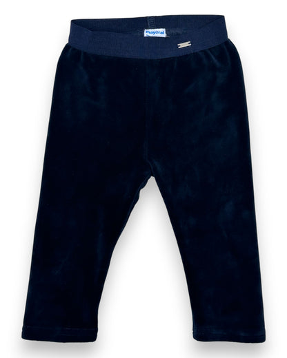 Leggings Veludo Azul 9 Meses