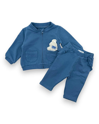 Blue Sweater and Pants Set 0-1 Month
