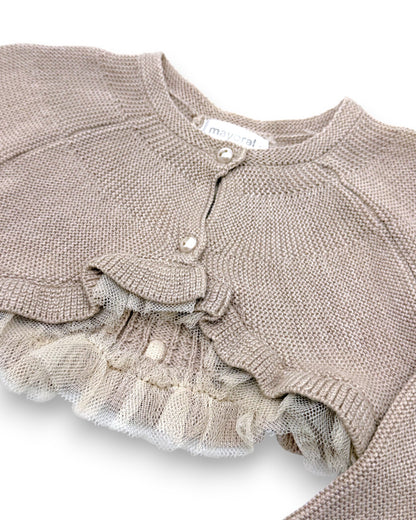 Bolero Bege 2-4 Meses