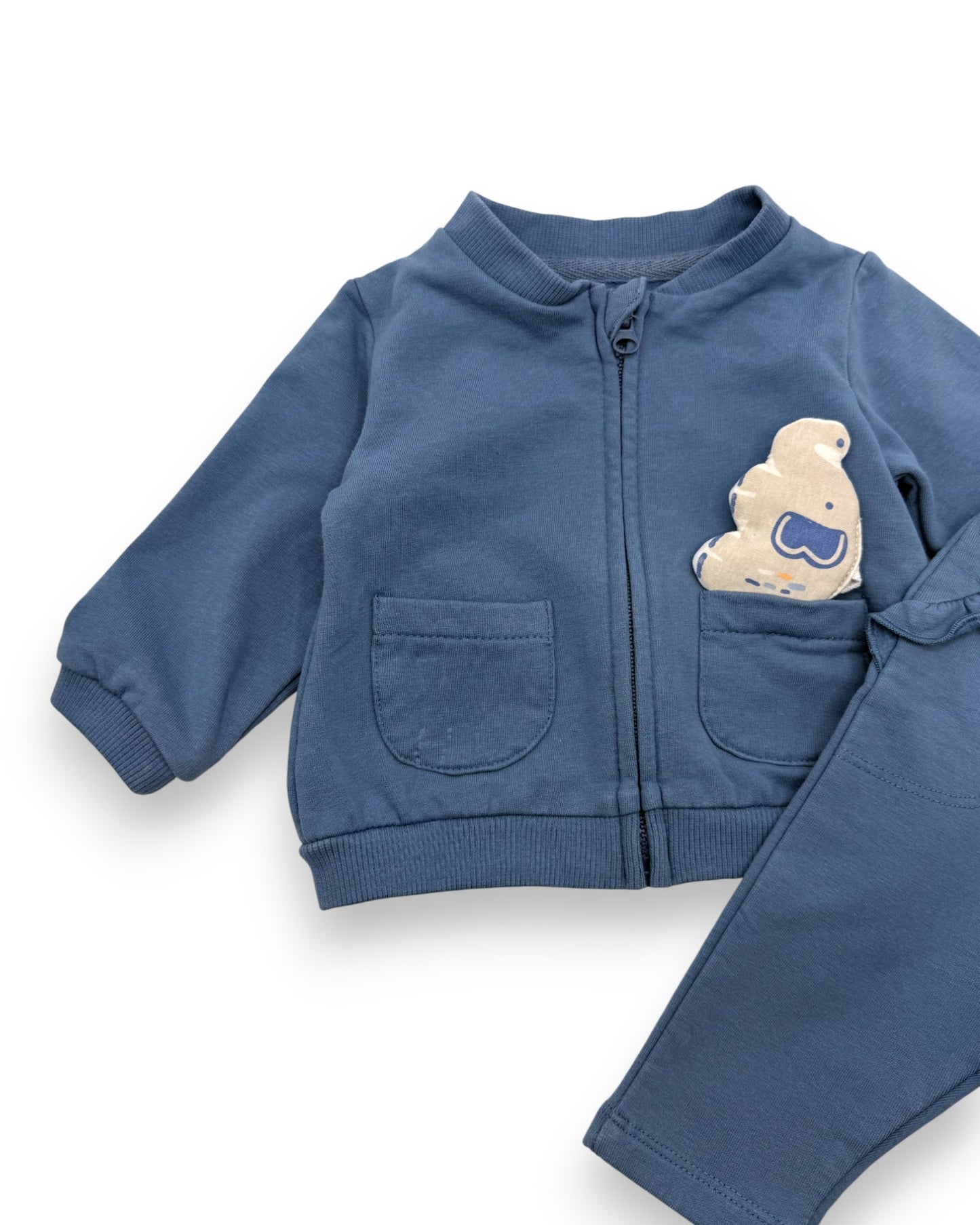 Blue Sweater and Pants Set 0-1 Month
