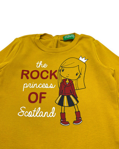 T-Shirt Amarela 3-6 Meses