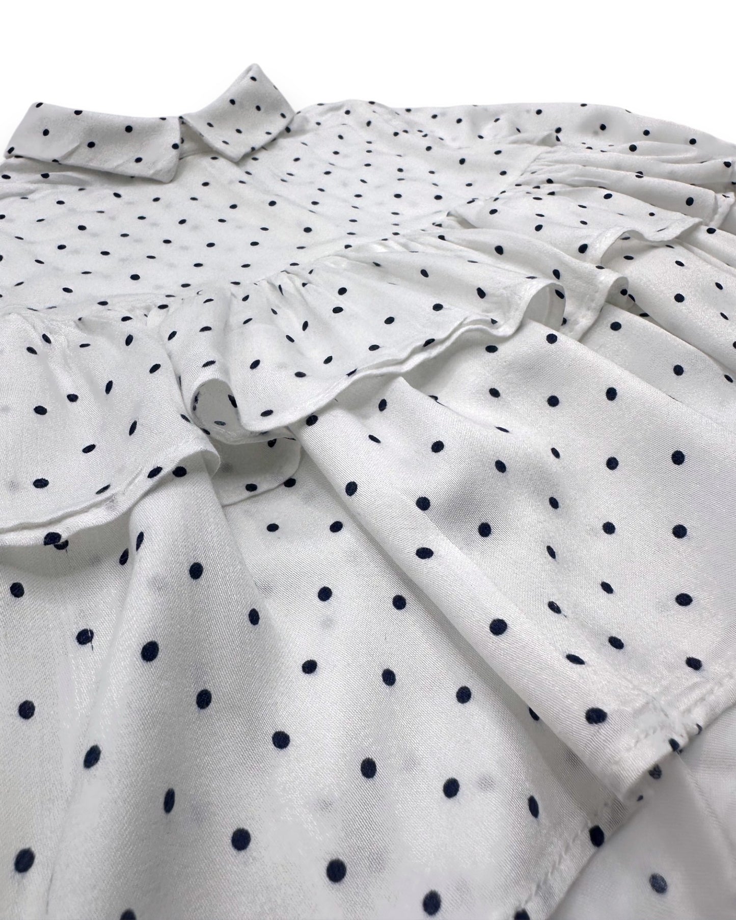 Blusa Branca Bolinhas 2 Anos