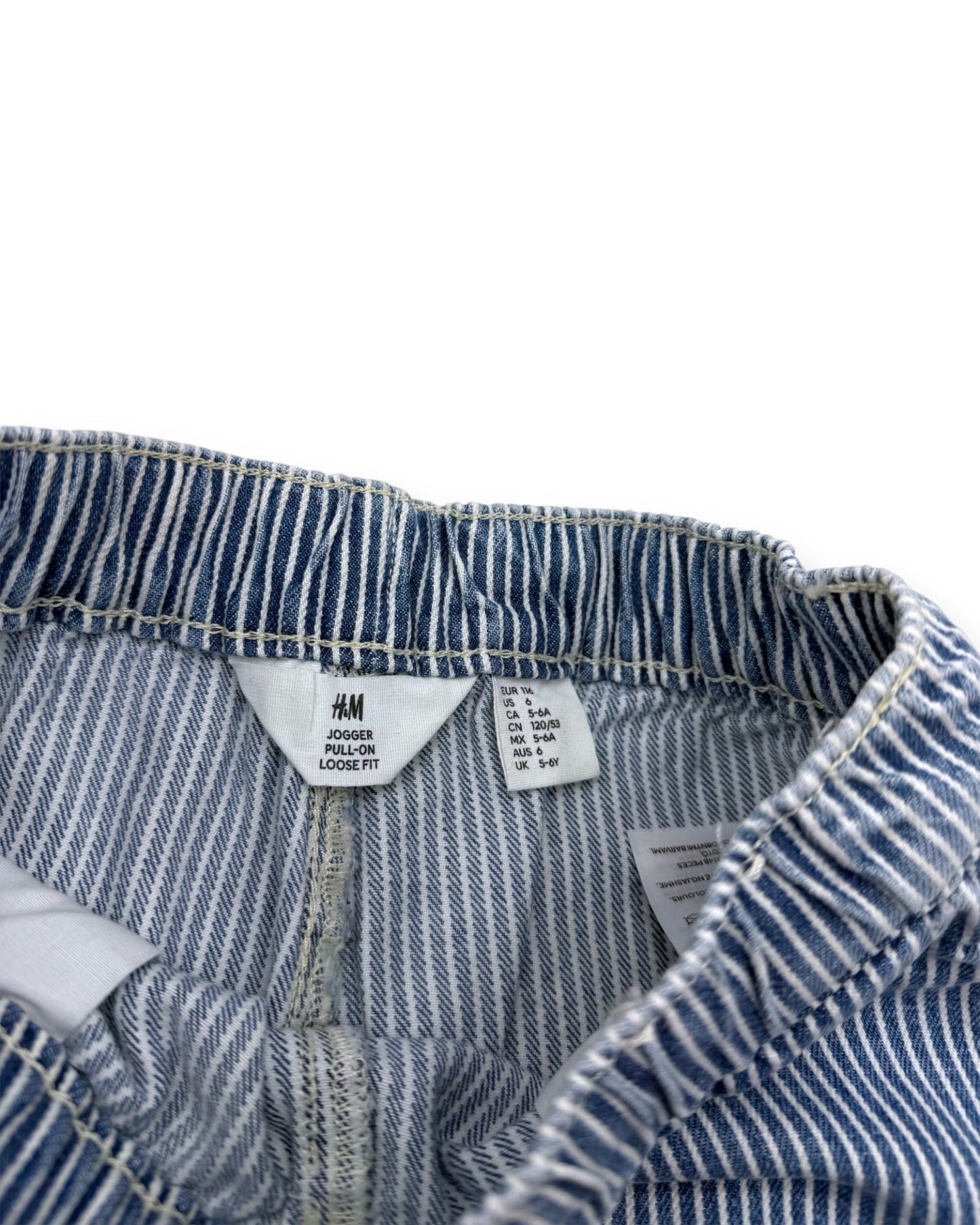 Calças Riscas 6 Anos